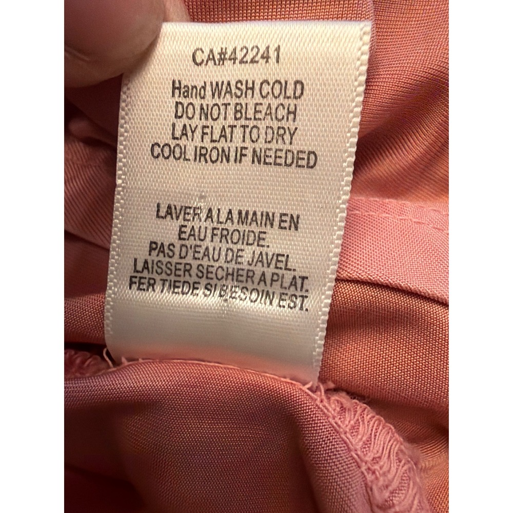 Young Fabulous & Broke Maxi Dress Coral Pink Knot Front Sleeveless Scoop Neck S - Picture 7 of 7